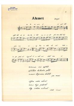 Ahmet Türküsü (Çankırı Yöresi)