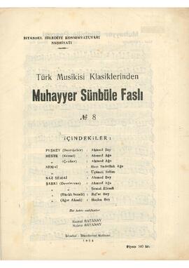 Muhayyer-Sünbüle Beste