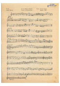 Acem-Kürdi Saz Eseri