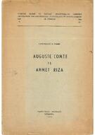 Auguste Comte ve Ahmed Rıza