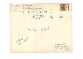 Edibe Özdağ’dan Ziyad Ebüzziya’ya mektup