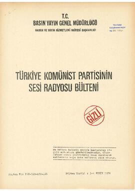 Türkiye Komünist Partisi’nin Sesi Radyosu