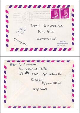 J. Leonten’den Ziyad Ebüzziya’ya kartpostal