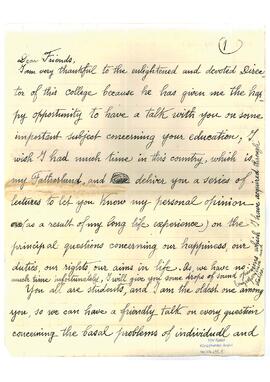 Eğitim konulu konferans