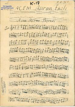 Acemaşiran Saz Eseri