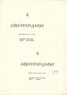 Nihavend Şarkı