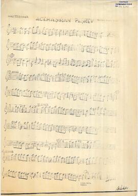 Acem-Aşiran Saz Eseri