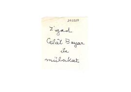 Ziyad Ebüzziya’nın Celal Bayar ile mülakatı